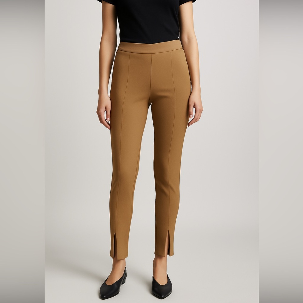 Zara Women’s Size Large (L) Camel Slim Fit Pants – (I2)✨